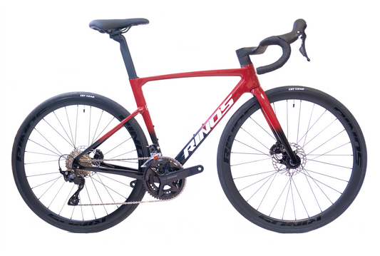 RINOS Bicicleta de carretera de carbono 700C Shimano 105 R7120 24 velocidades Odin4.0