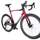 RINOS bicicleta de carretera de carbono Odin 7.1 Shimano Ultegra Di2 roja XS con ruedas de carbono, 24 velocidades