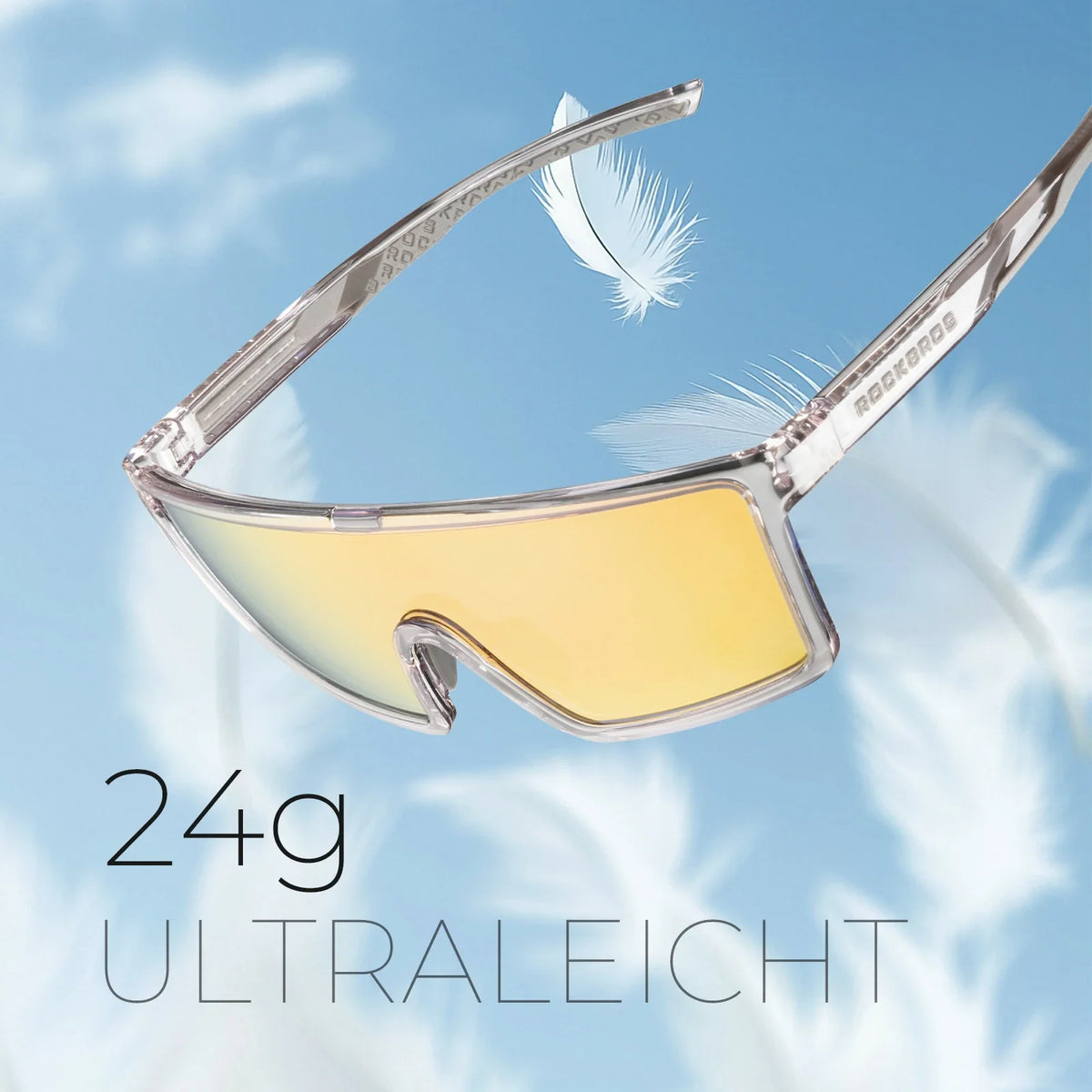 ROCKBROS Gafas de sol polarizadas para ciclismo, UV400 con montura TR90