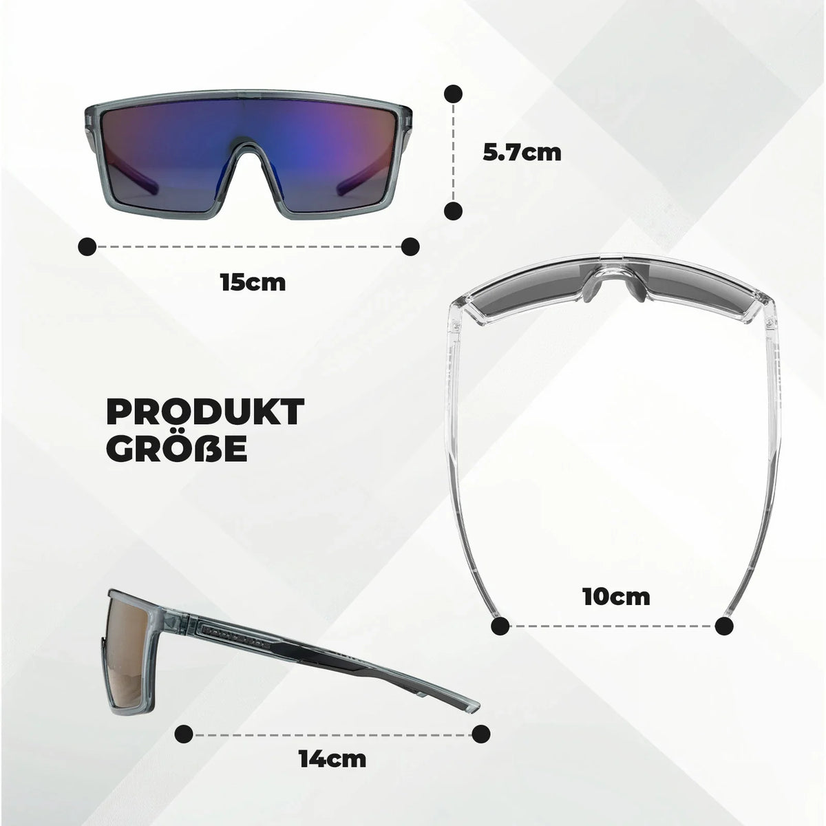 ROCKBROS Gafas de sol polarizadas para ciclismo, UV400 con montura TR90
