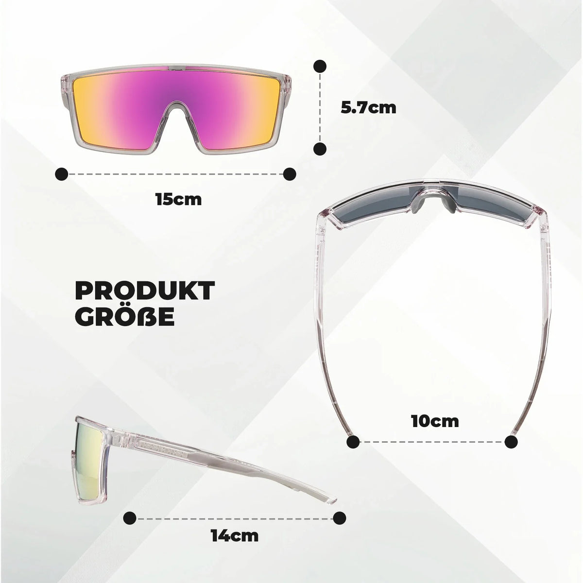 ROCKBROS Gafas de sol polarizadas para ciclismo, UV400 con montura TR90