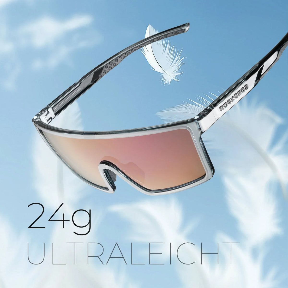 ROCKBROS Gafas de sol polarizadas para ciclismo, UV400 con montura TR90