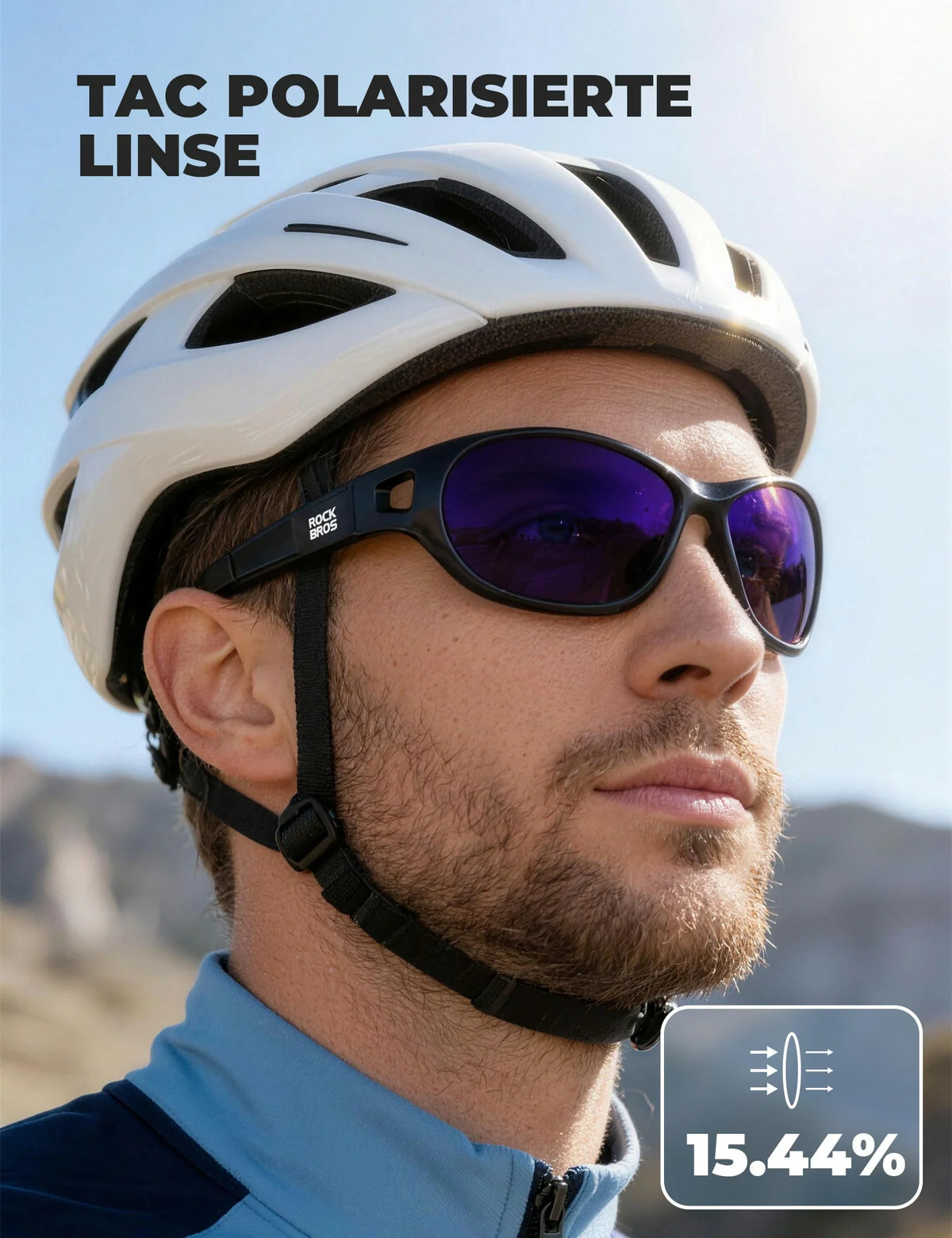 ROCKBROS Gafas de Sol Deportivas Polarizadas SP394 Ultralight & UV400