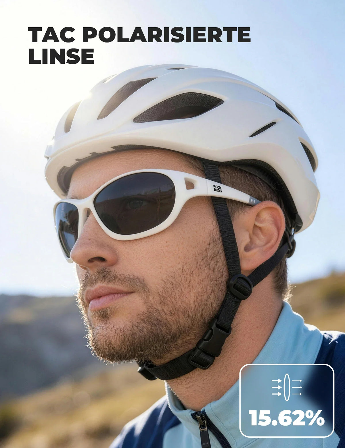 ROCKBROS Gafas de Sol Deportivas Polarizadas SP394 Ultralight & UV400