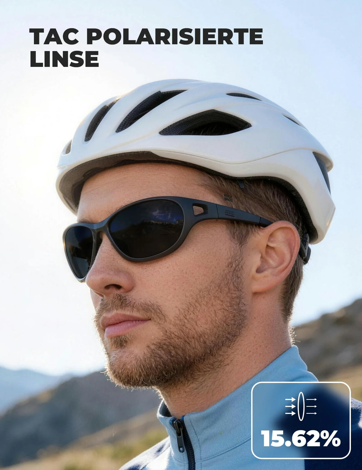 ROCKBROS Gafas de Sol Deportivas Polarizadas SP394 Ultralight & UV400