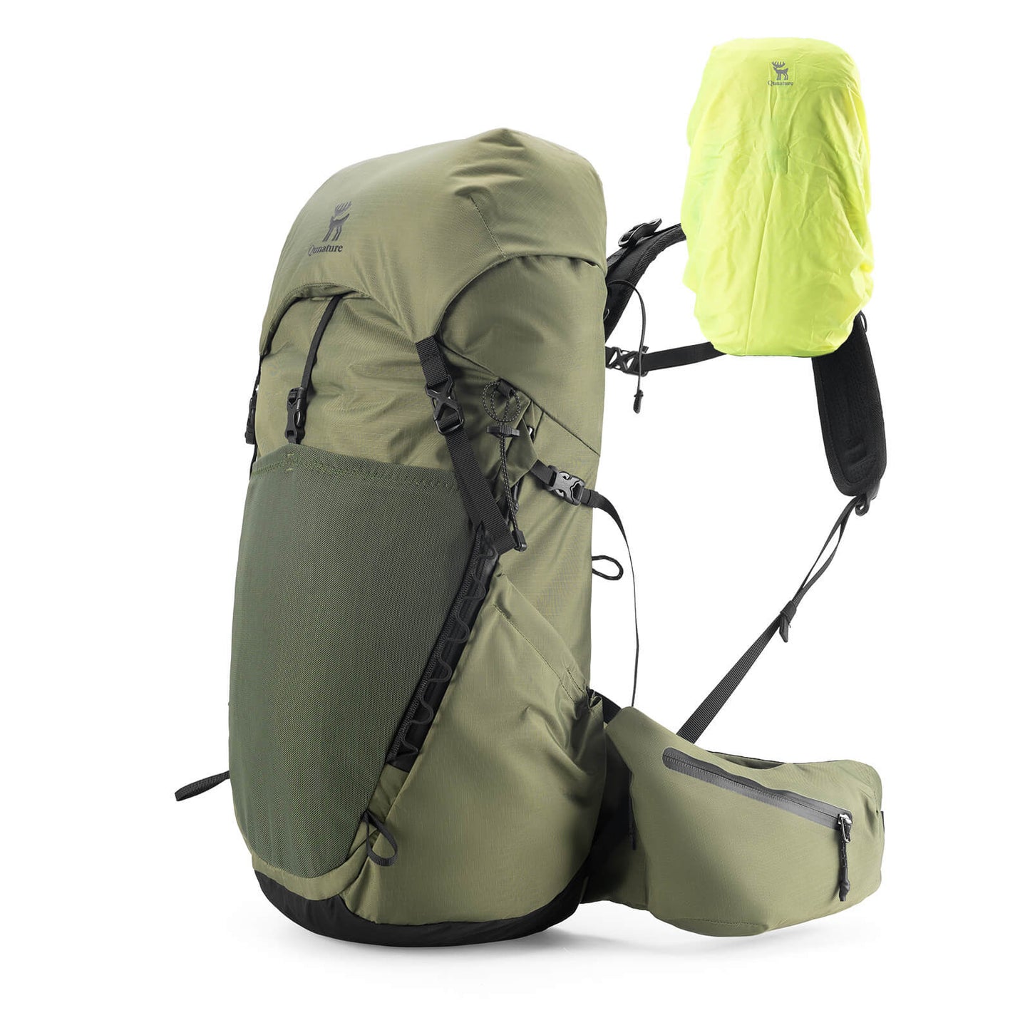 Mochila de senderismo transpirable de 25 l, con bolsillo desmontable y acceso lateral Quantature