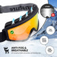 Gafas de esquí antivaho, doble lente, Quantature