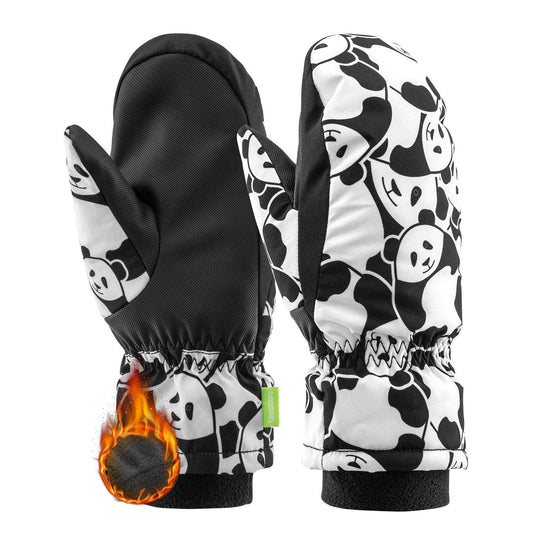 Guantes para niños resistentes al viento, impermeables y cálidos para la nieve y el esquí.