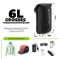 Bolsa de manillar 6L/12L Impermeable y ligera para bicicleta y actividades al aire libre Quantue