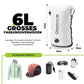 Bolsa de manillar 6L/12L Impermeable y ligera para bicicleta y actividades al aire libre Quantue