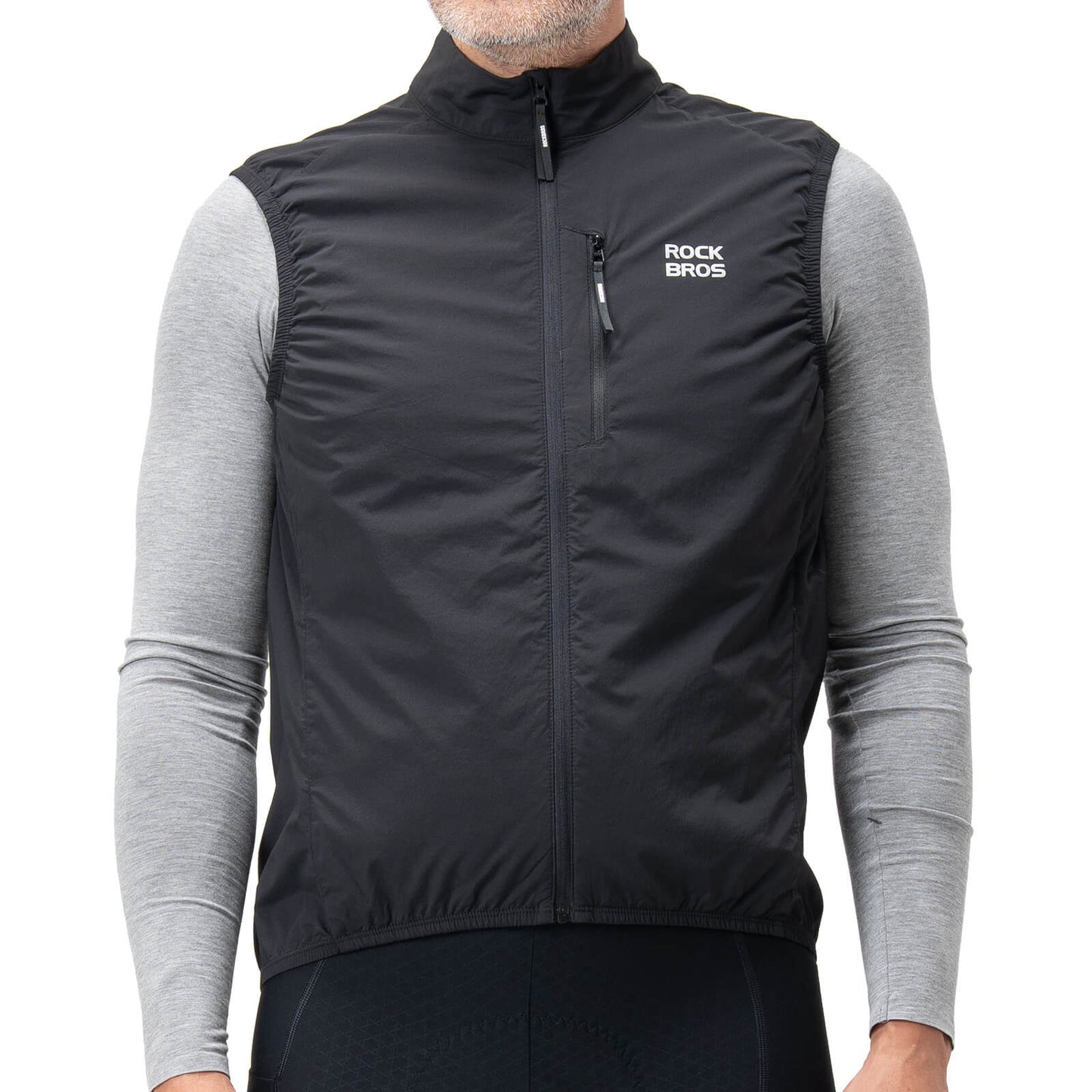 Chaleco de ciclismo sin mangas, chaqueta de ciclismo, plegable, transpirable, ROCKBROS