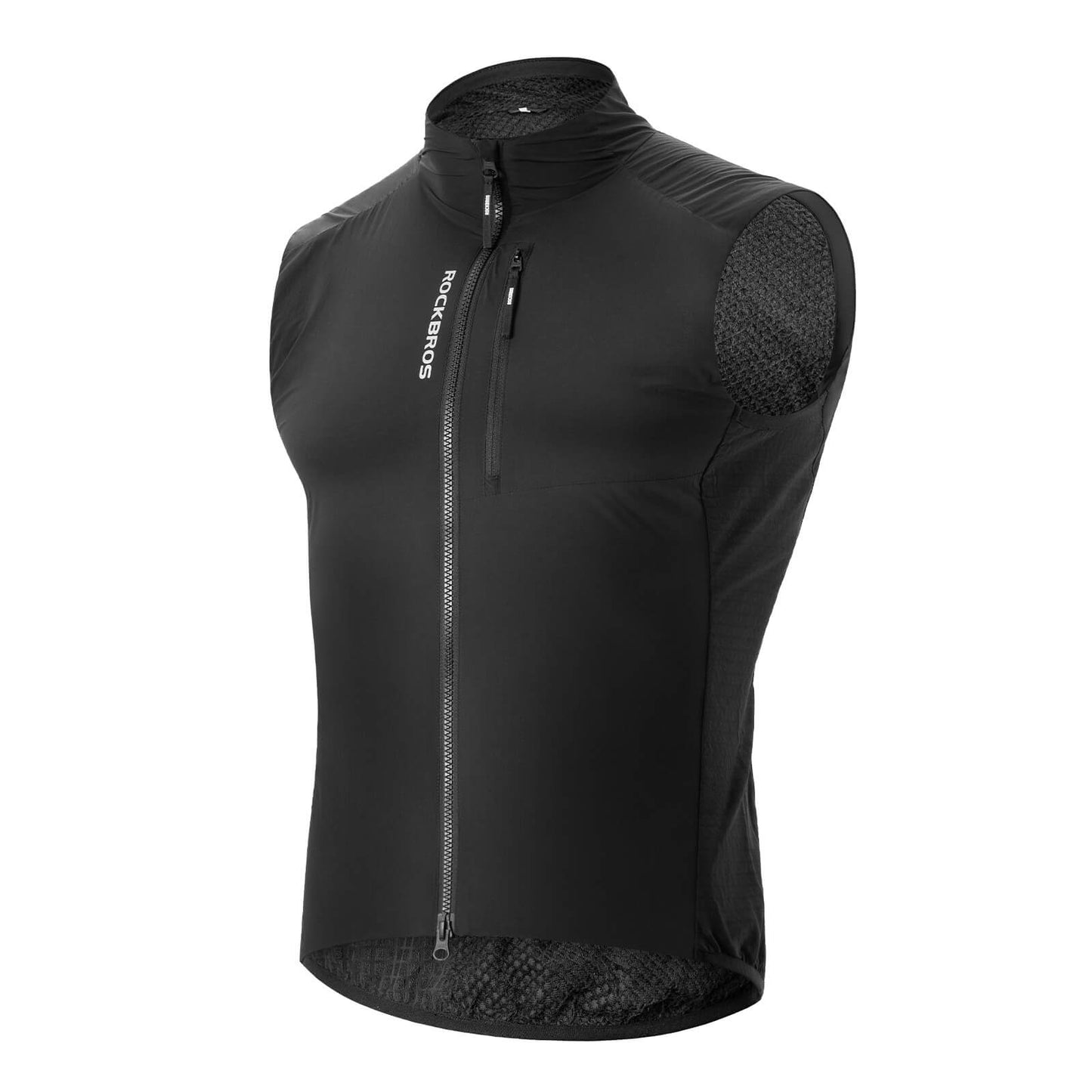 Chaleco de ciclismo sin mangas, resistente al viento, plegable y transpirable ROCKBROS