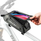 Bolsa de bicicleta impermeable, funda para teléfono móvil para smartphones con pantalla táctil de 6,8 pulgadas, ROCKBROS