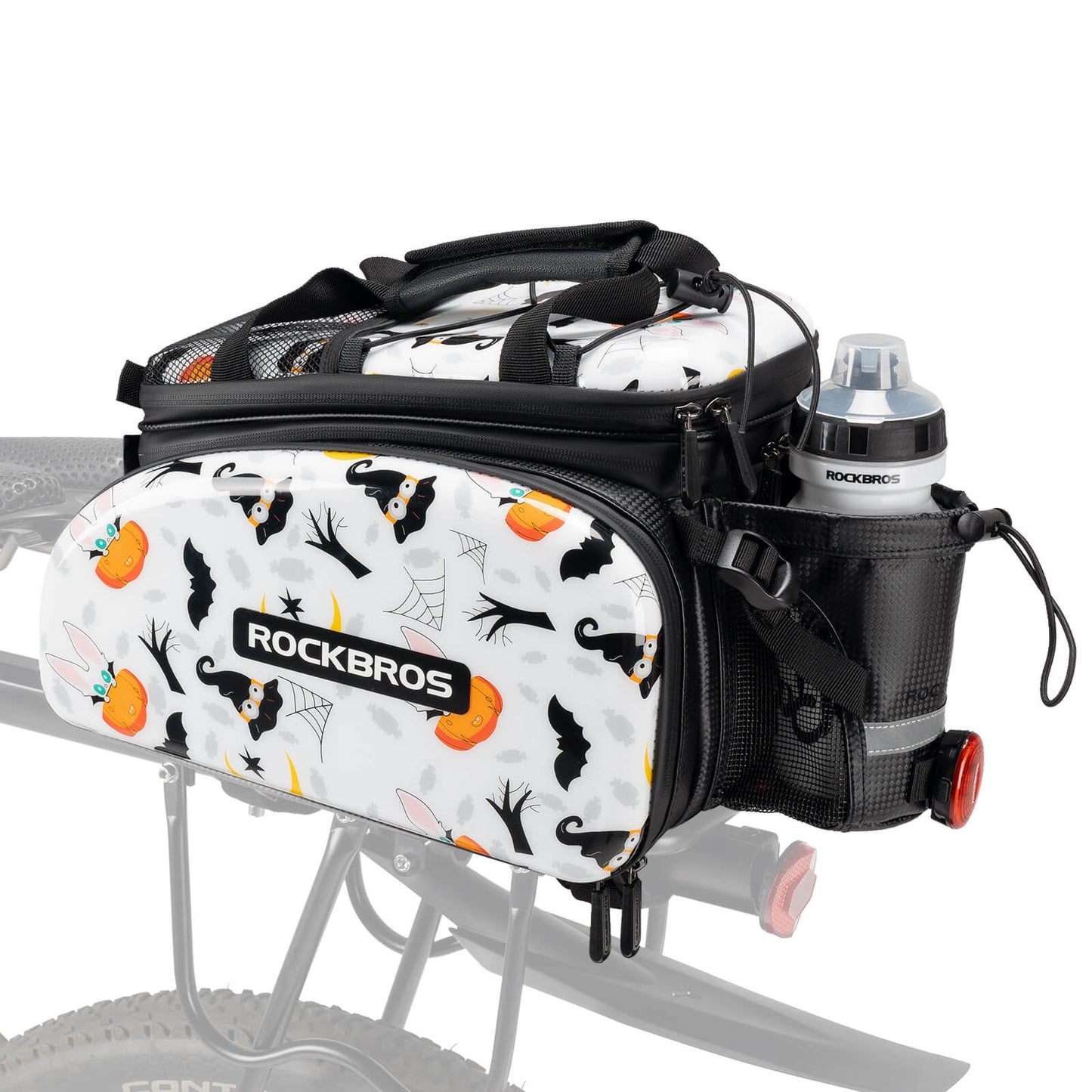 Bolsa para alforjas de bicicleta 17-35L con funda para lluvia ROCKBROS