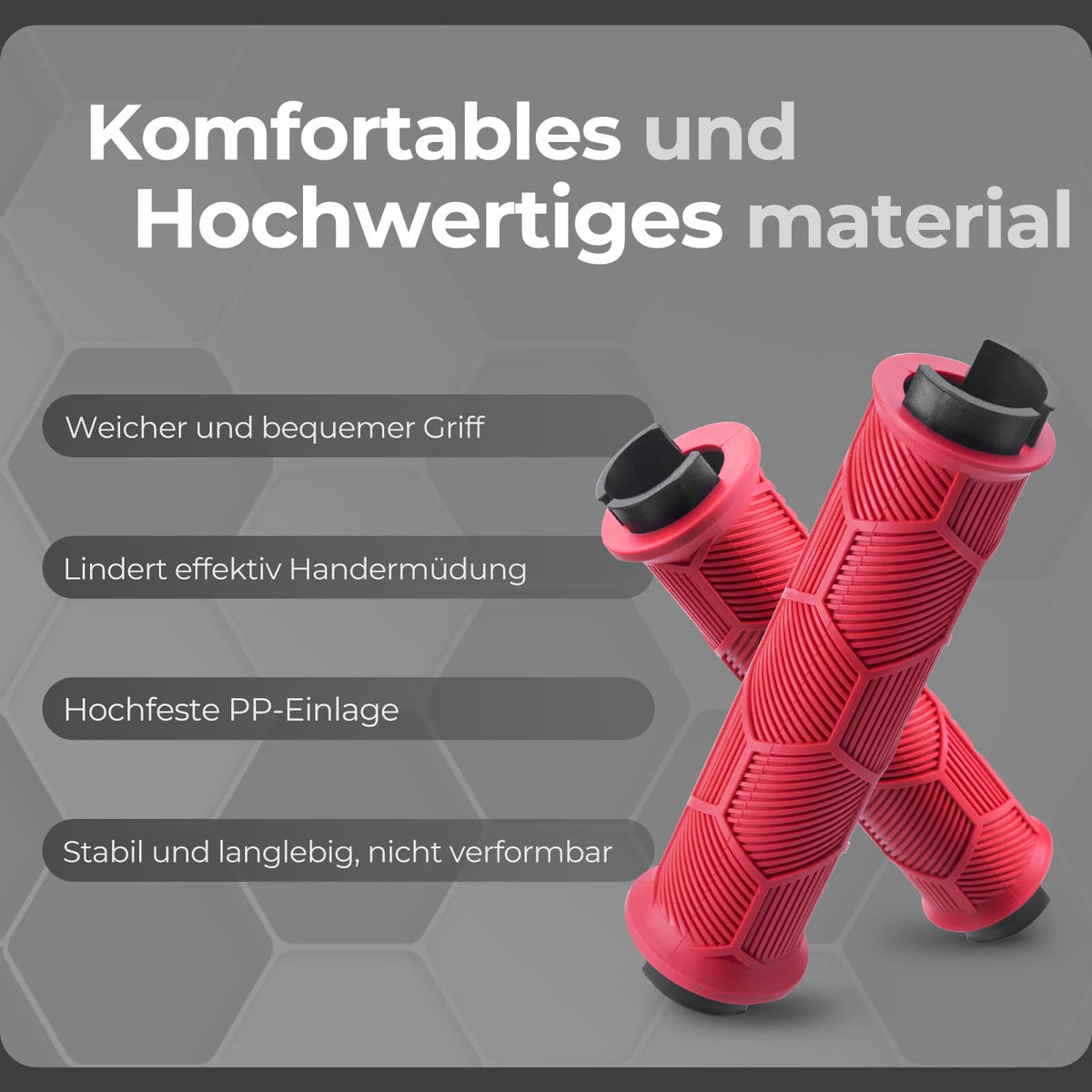ROCKBROS Puños de manillar para bicicleta con doble cierre para manillares de 22,2mm