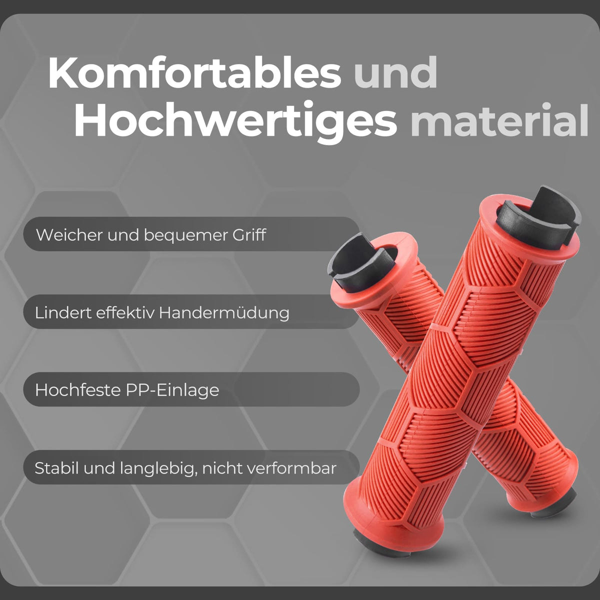 ROCKBROS Puños de manillar para bicicleta con doble cierre para manillares de 22,2mm