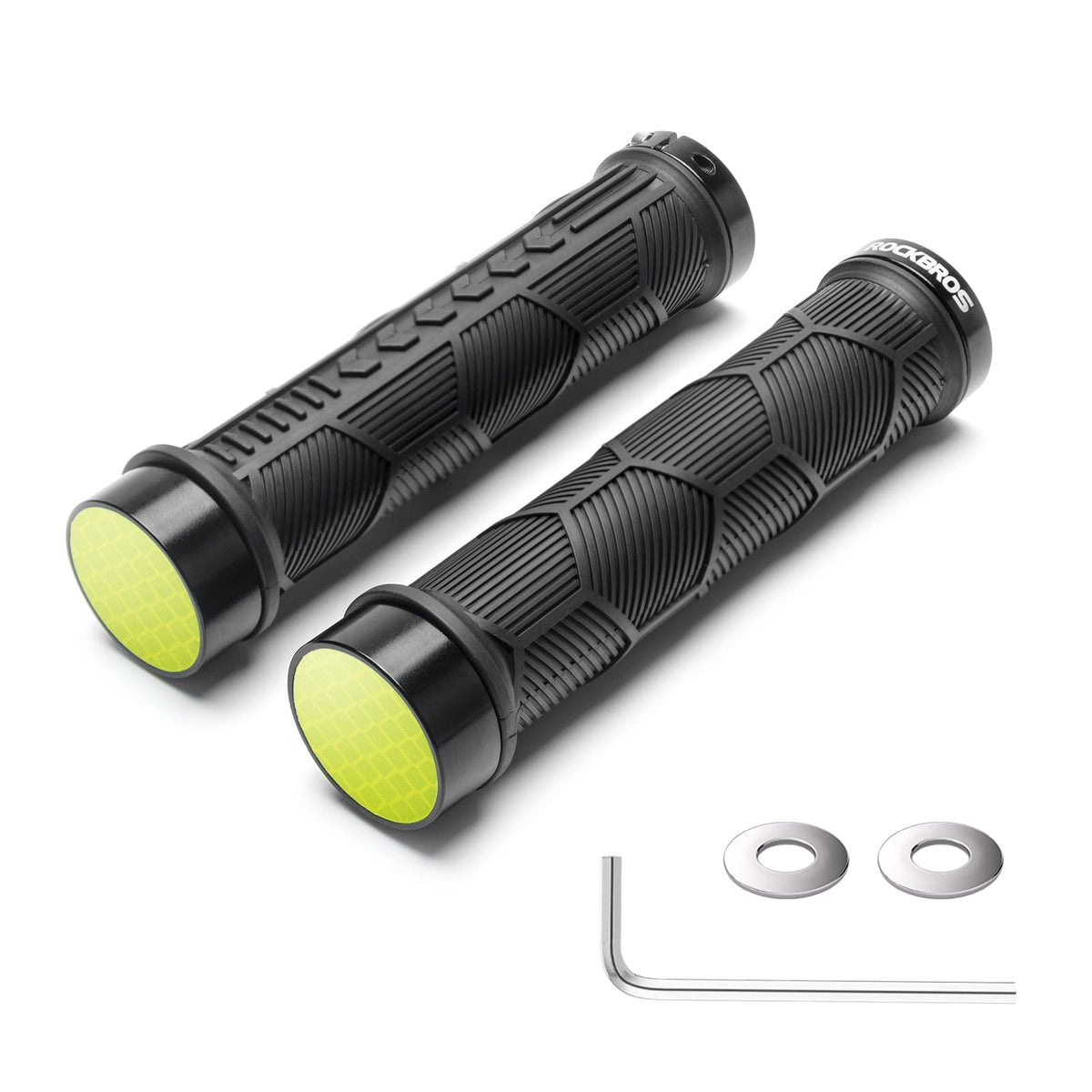 ROCKBROS Puños de manillar para bicicleta con doble cierre para manillares de 22,2mm
