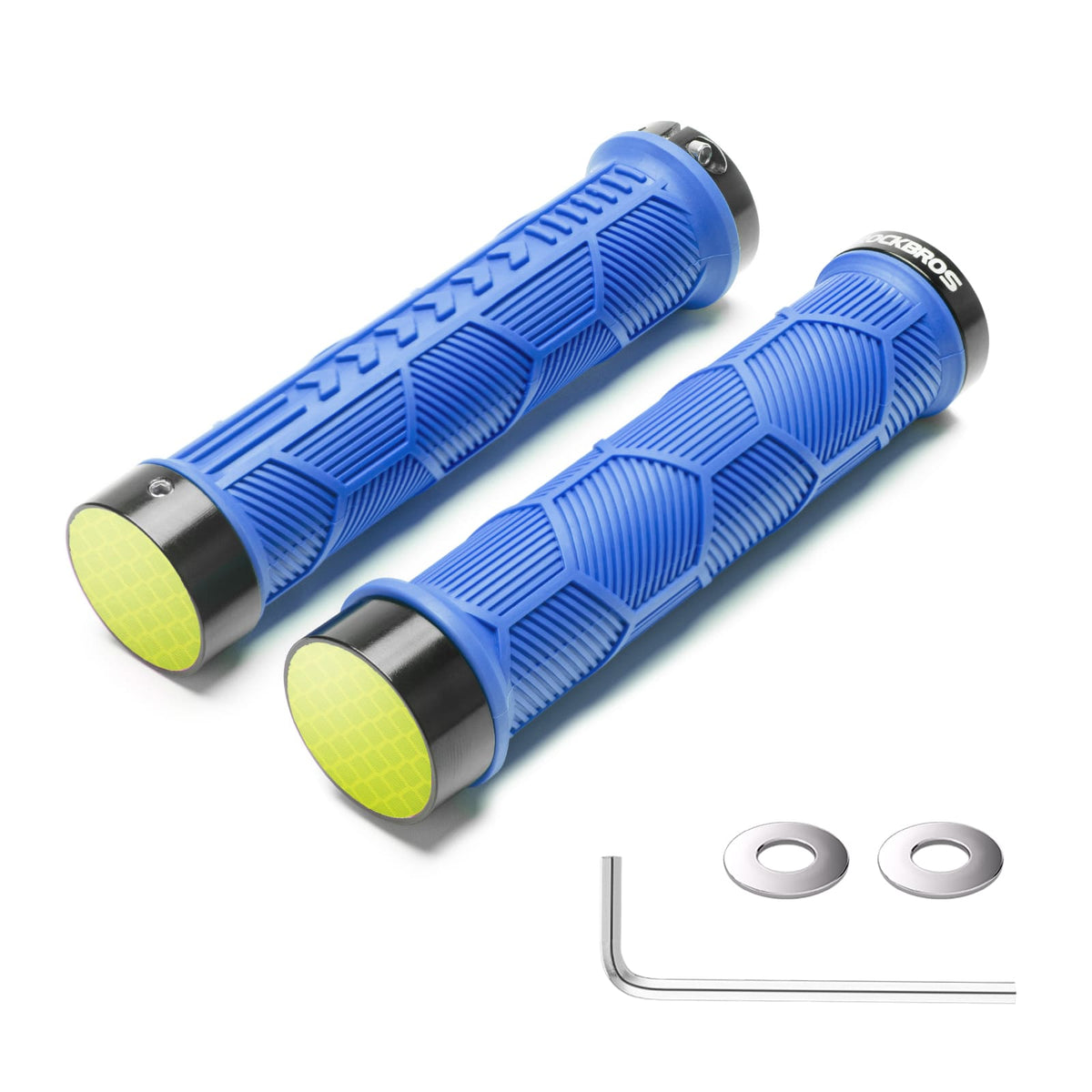 ROCKBROS Puños de manillar para bicicleta con doble cierre para manillares de 22,2mm