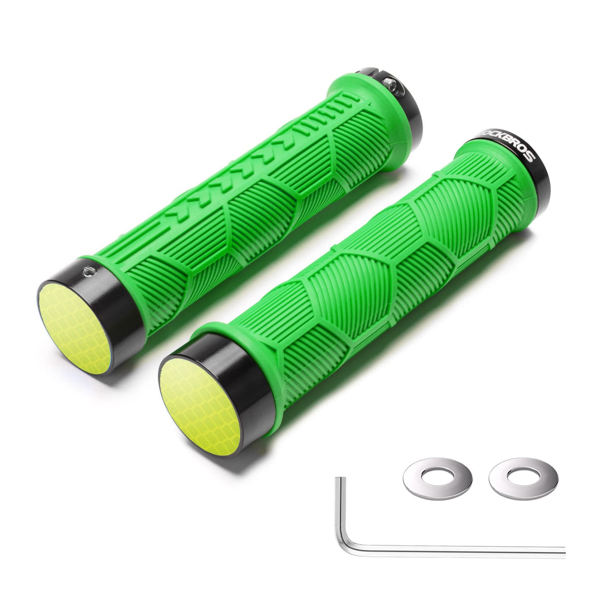 ROCKBROS Puños de manillar para bicicleta con doble cierre para manillares de 22,2mm