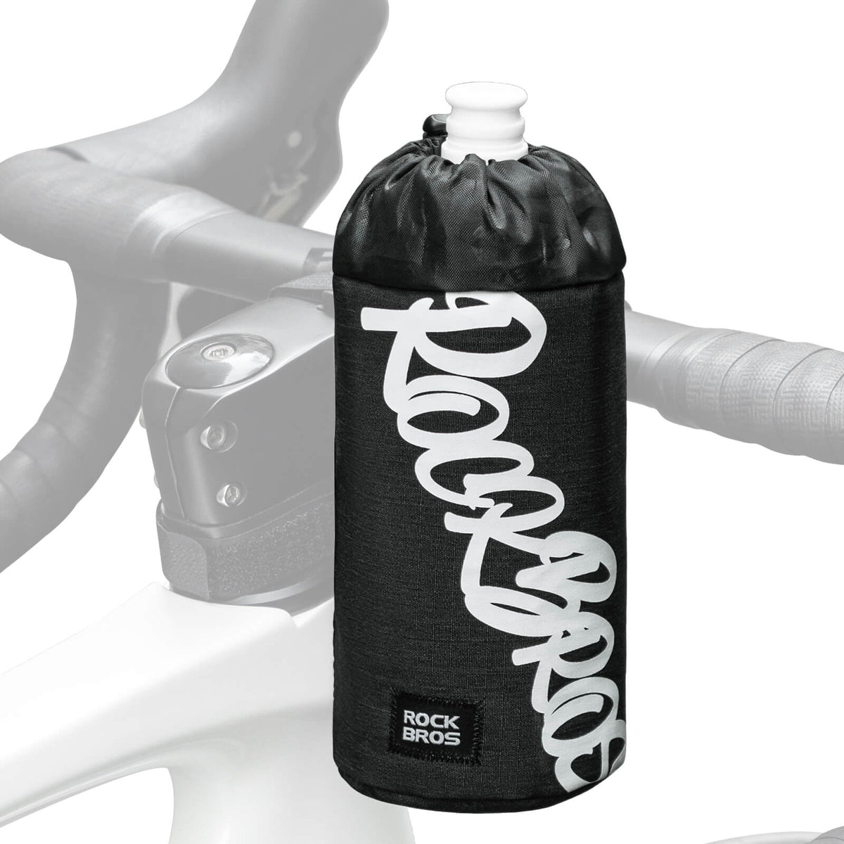 ROCKBROS Bolsa de Manillar para Bicicleta Mini 1L para Botellas de Bebida Ø9 cm