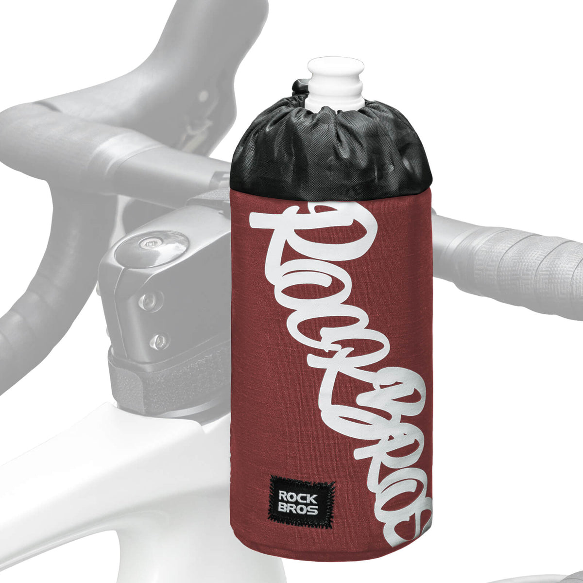 ROCKBROS Bolsa de Manillar para Bicicleta Mini 1L para Botellas de Bebida Ø9 cm