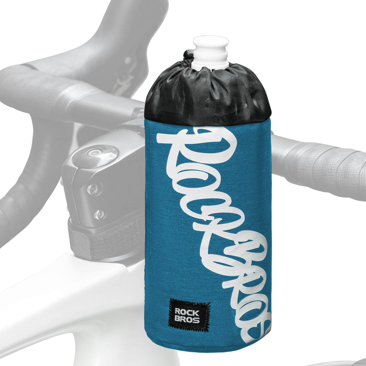 ROCKBROS Bolsa de Manillar para Bicicleta Mini 1L para Botellas de Bebida Ø9 cm