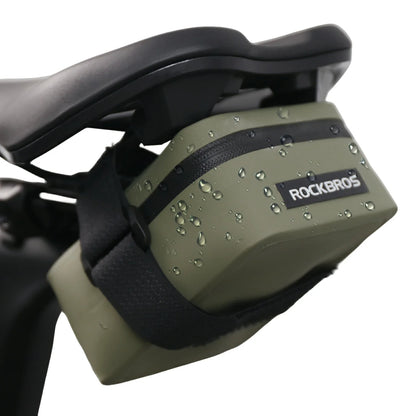 ROCKBROS Bolsa de sillín para bicicleta Ligera Compacta Impermeable Bicicleta de carretera MTB