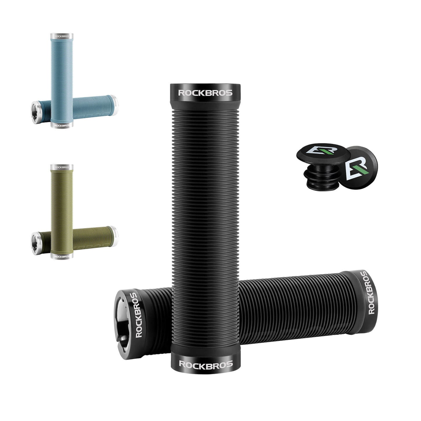 Puños de bicicleta, antideslizantes, mecanismo de doble bloqueo, 22,2 mm, ROCKBROS