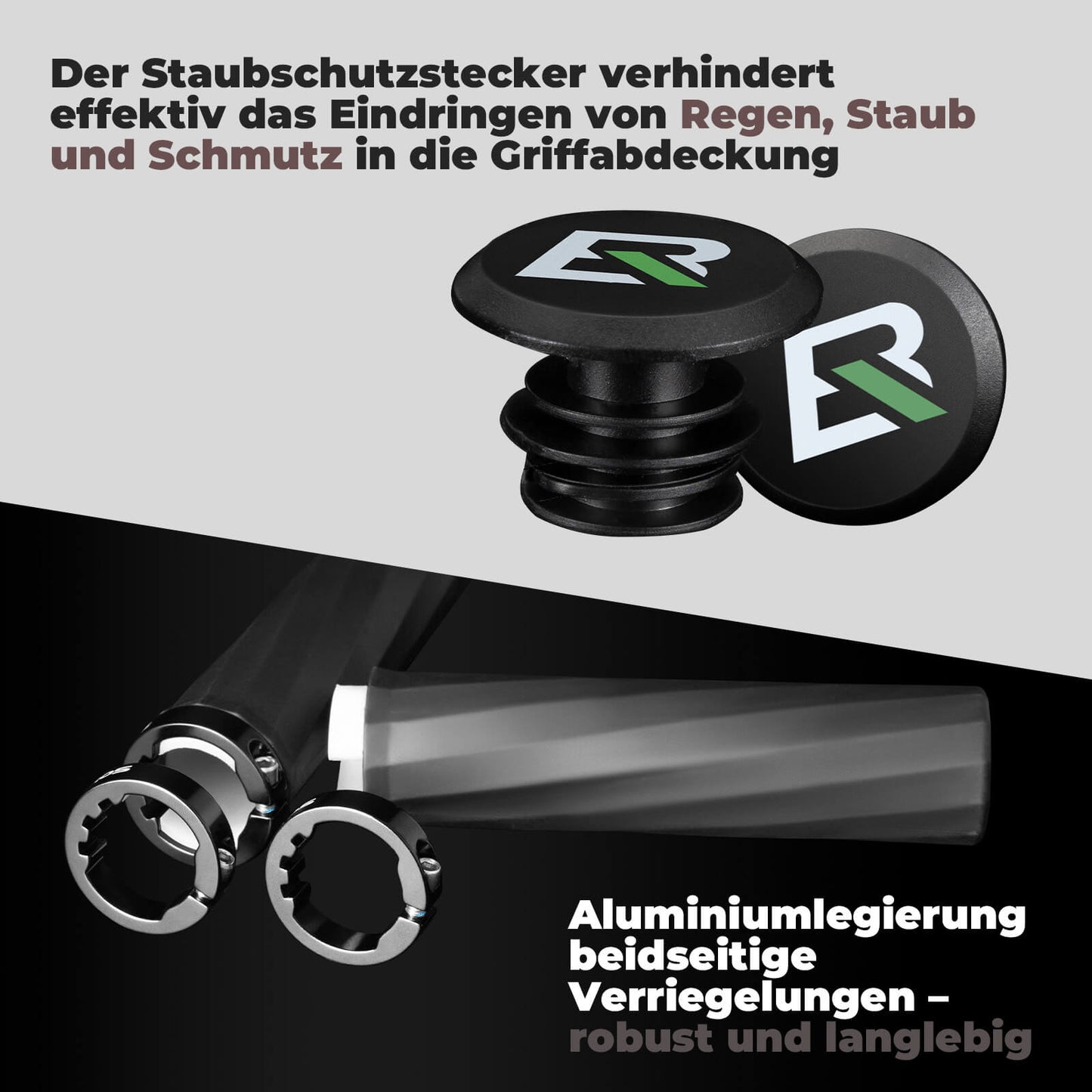 Puños de bicicleta, antideslizantes, mecanismo de doble bloqueo, 22,2 mm, ROCKBROS