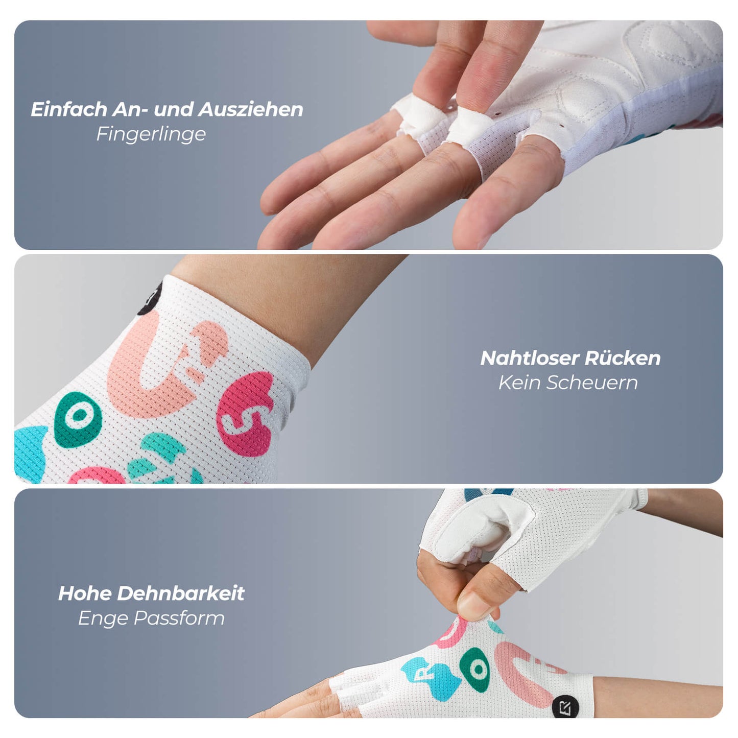 Guantes de ciclismo de medio dedo ROCKBROS, SBR transpirables