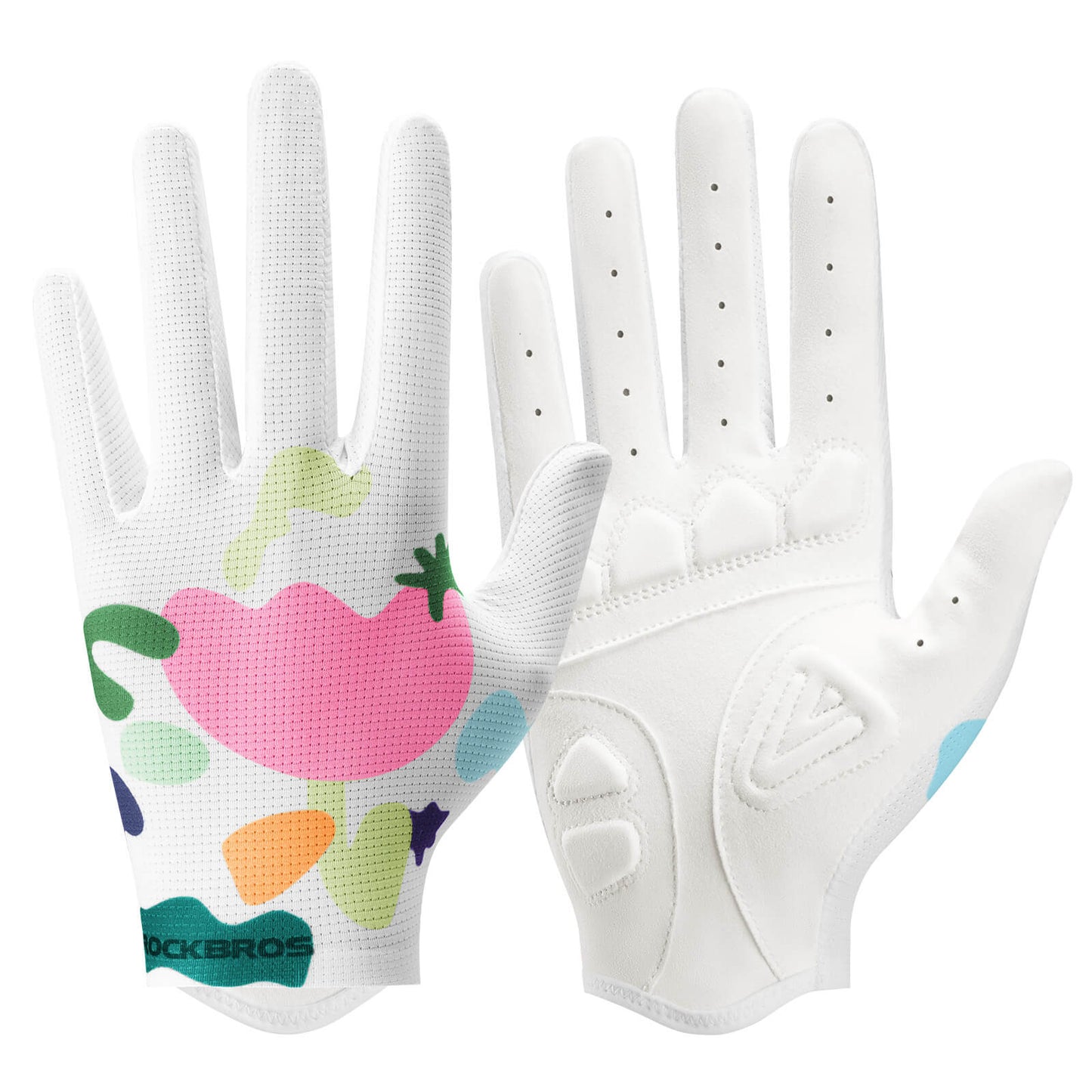 Guantes de ciclismo con acolchado SBR, transpirables, muy flexibles, ROCKBROS