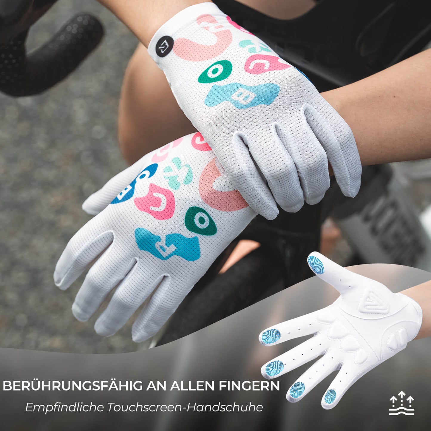 Guantes de ciclismo con acolchado SBR, transpirables, muy flexibles, ROCKBROS