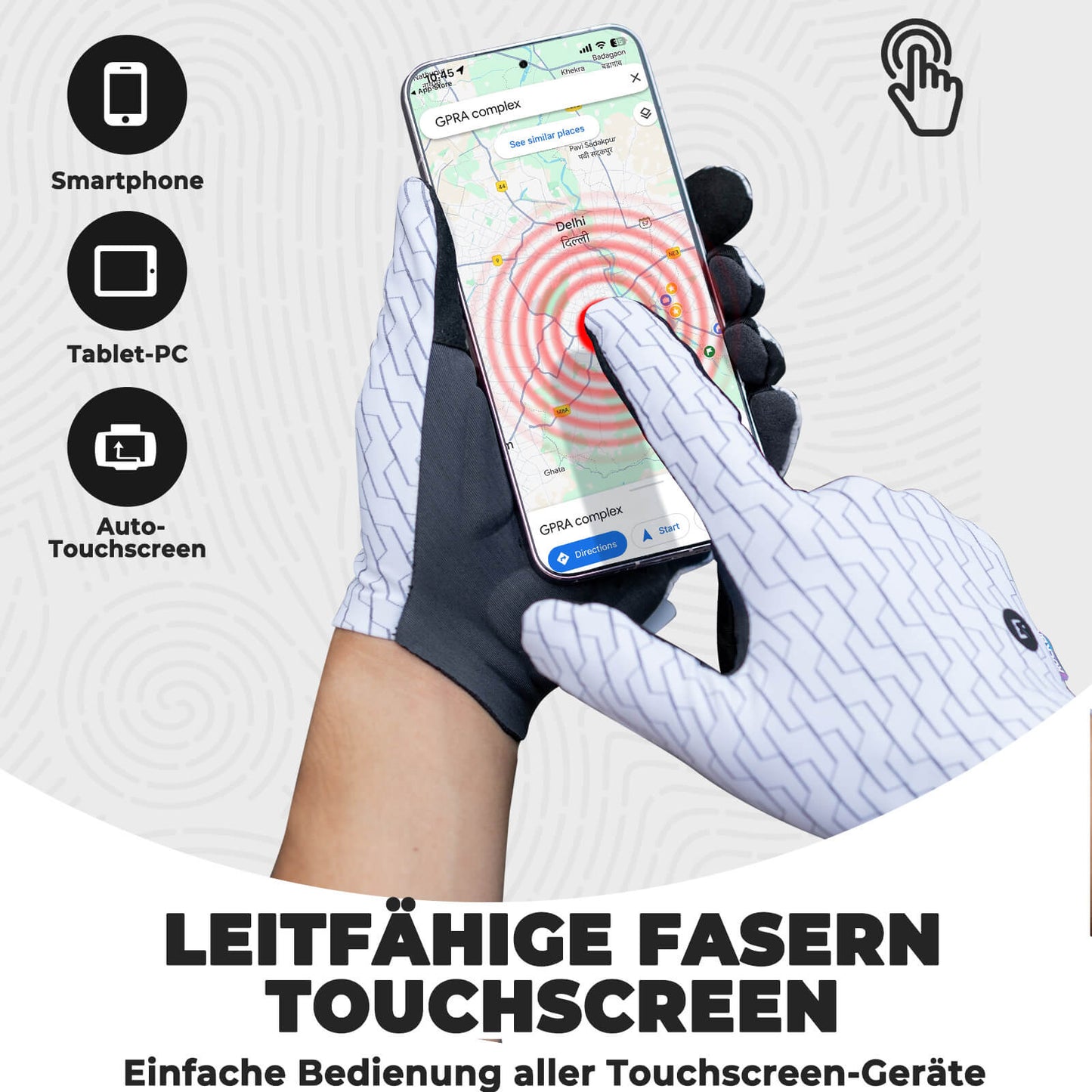 Guantes de ciclismo ROCKBROS con funcionalidad de pantalla táctil