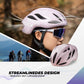 ROCKBROS Casco de bicicleta 58-62cm Ajustable Casco urbano Ventilación Unisex