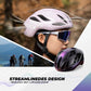 ROCKBROS Casco de bicicleta 58-62cm Ajustable Casco urbano Ventilación Unisex