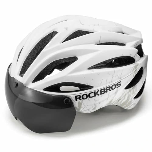 ROCKBROS Casco de Bicicleta MTB Magnético Desmontable con Visera