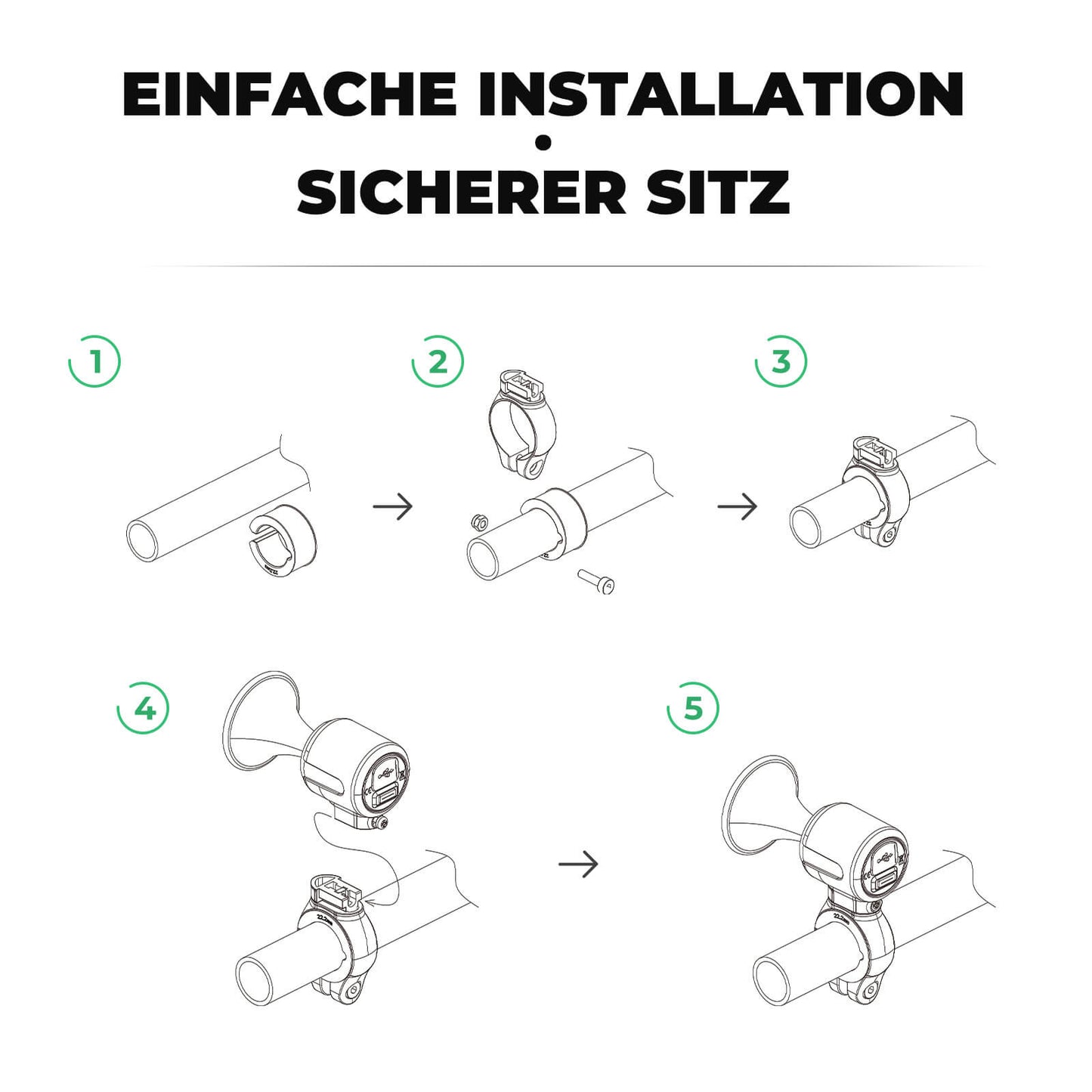 Timbre de bicicleta eléctrico, tono de 120 dB, resistente al agua IPX5, seguimiento de smartphone, ROCKBROS