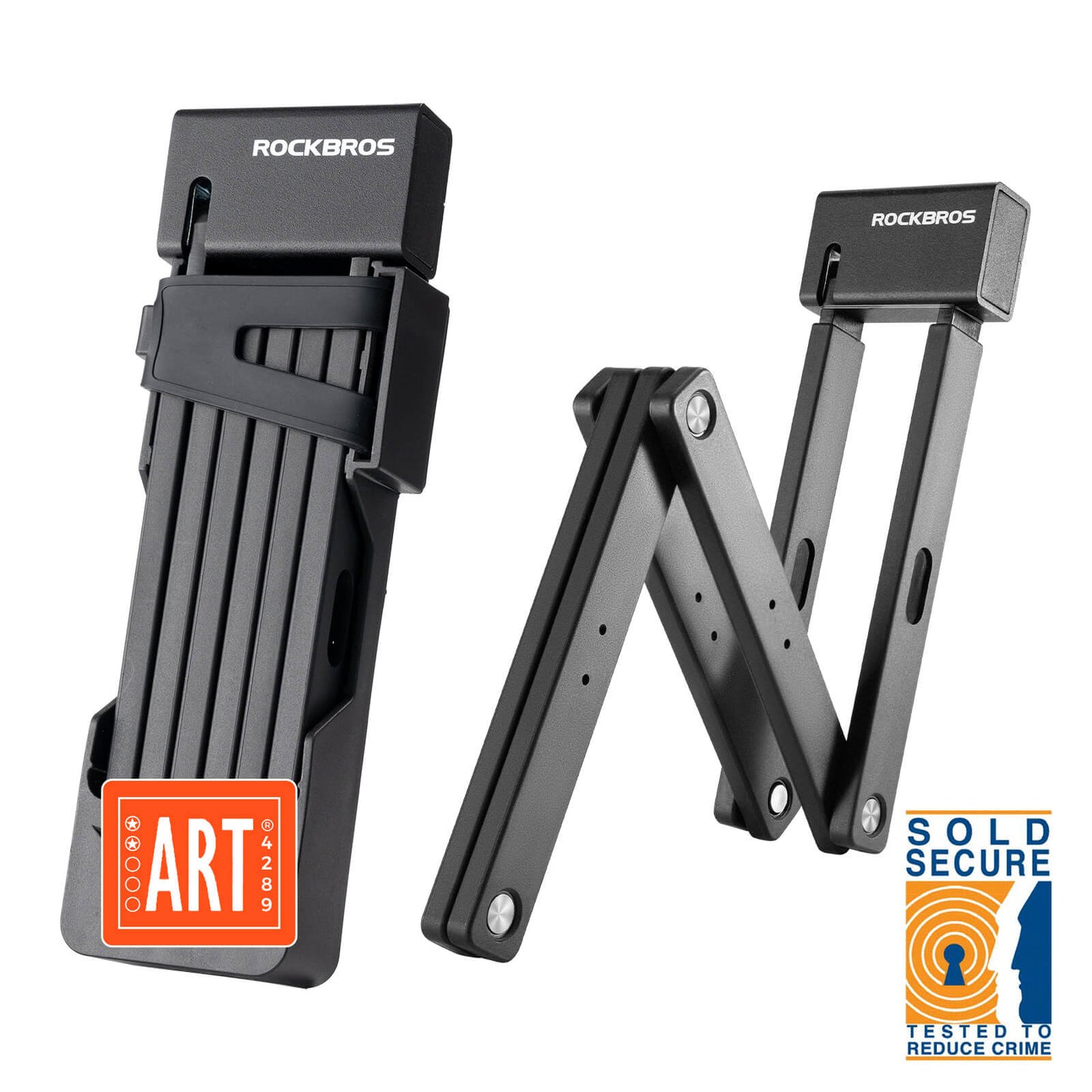 Candado de bicicleta plegable 104 cm Plegable ROCKBROS