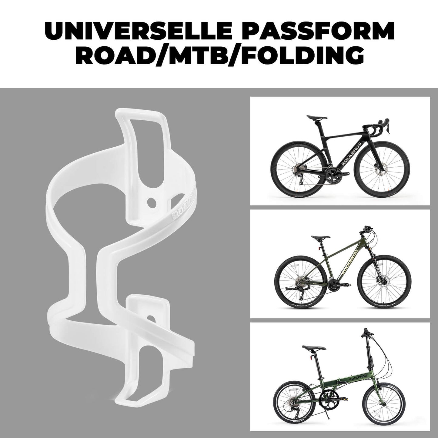 Portabidones para bicicleta, paquete de 2, ROCKBROS