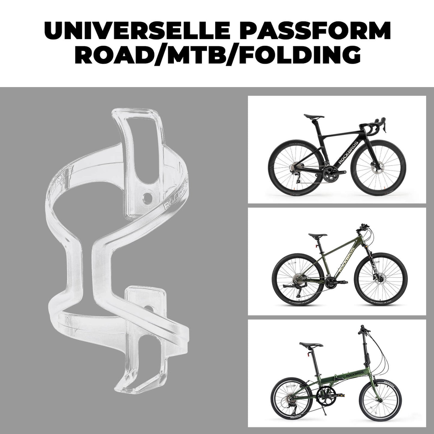 Portabidones para bicicleta, paquete de 2, ROCKBROS