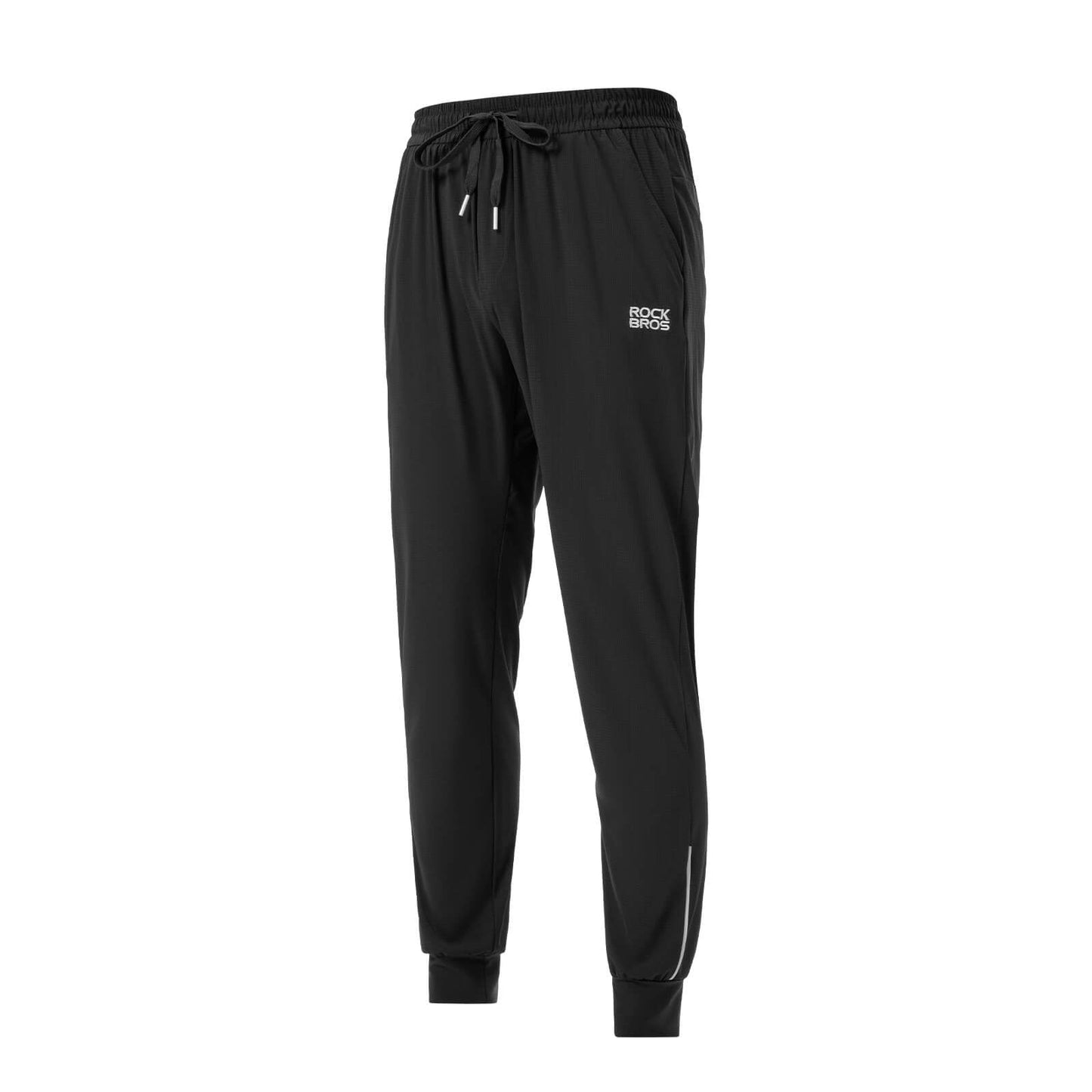 Pantalones de ciclismo para hombre con ajuste elástico y tiras de seguridad ROCKBROS
