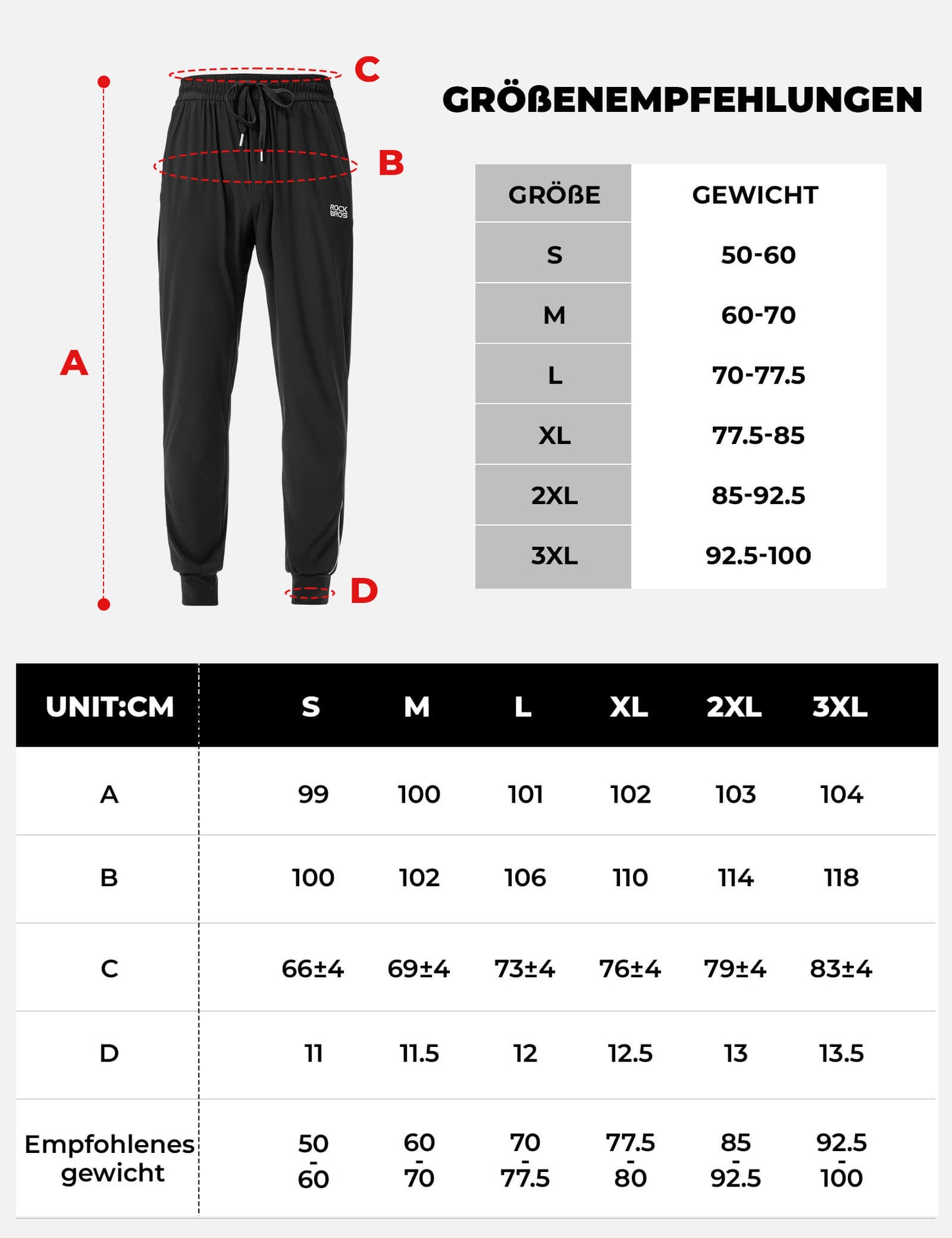 Pantalones de ciclismo para hombre con ajuste elástico y tiras de seguridad ROCKBROS