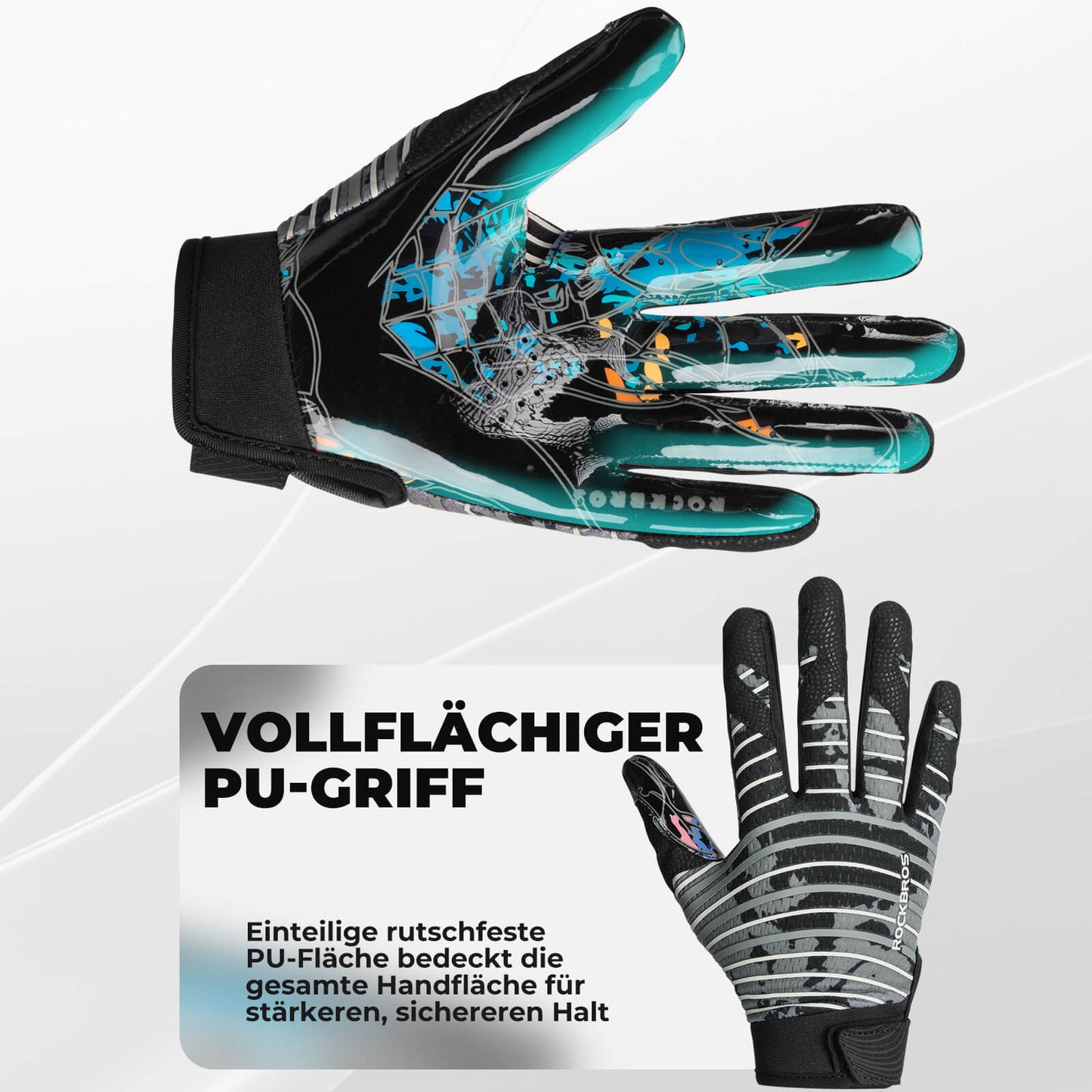 Guantes deportivos profesionales para niños, transpirables y elásticos, ROCKBROS