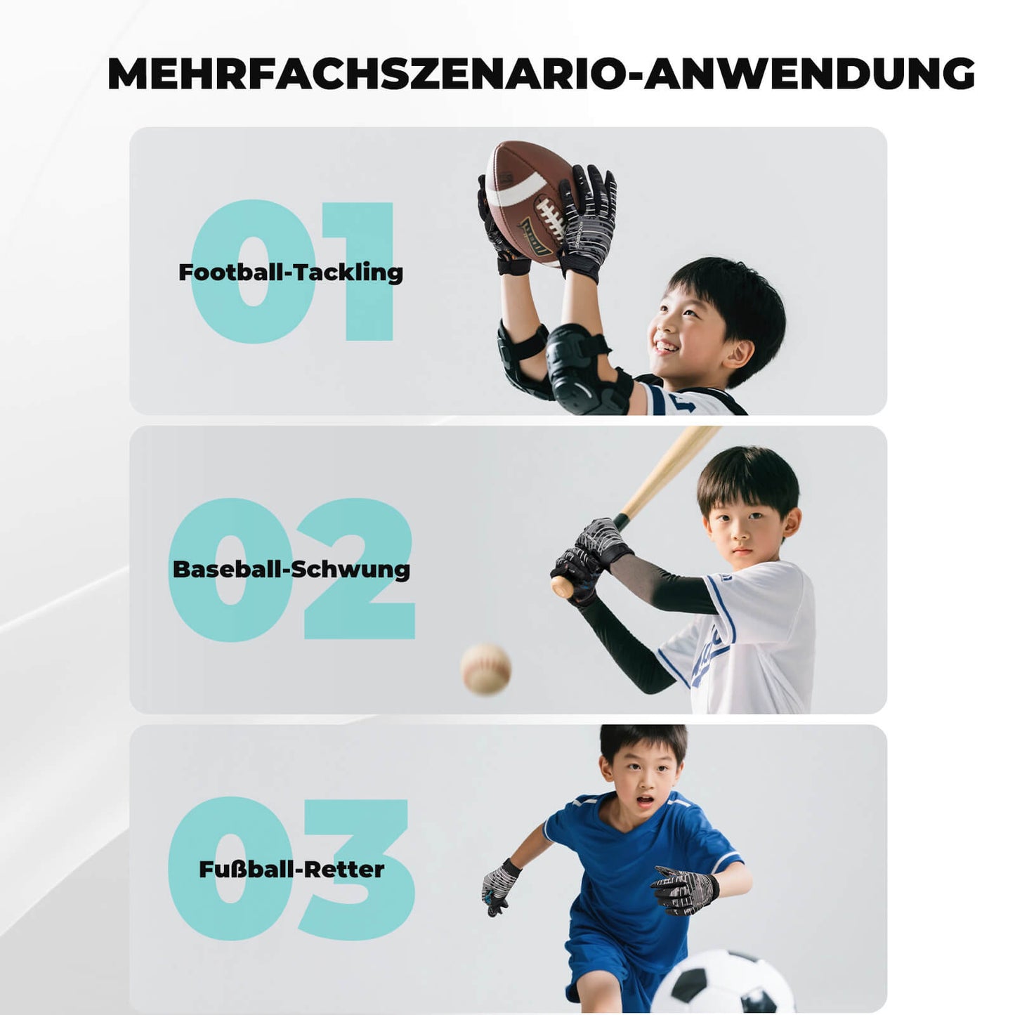 Guantes deportivos profesionales para niños, transpirables y elásticos, ROCKBROS