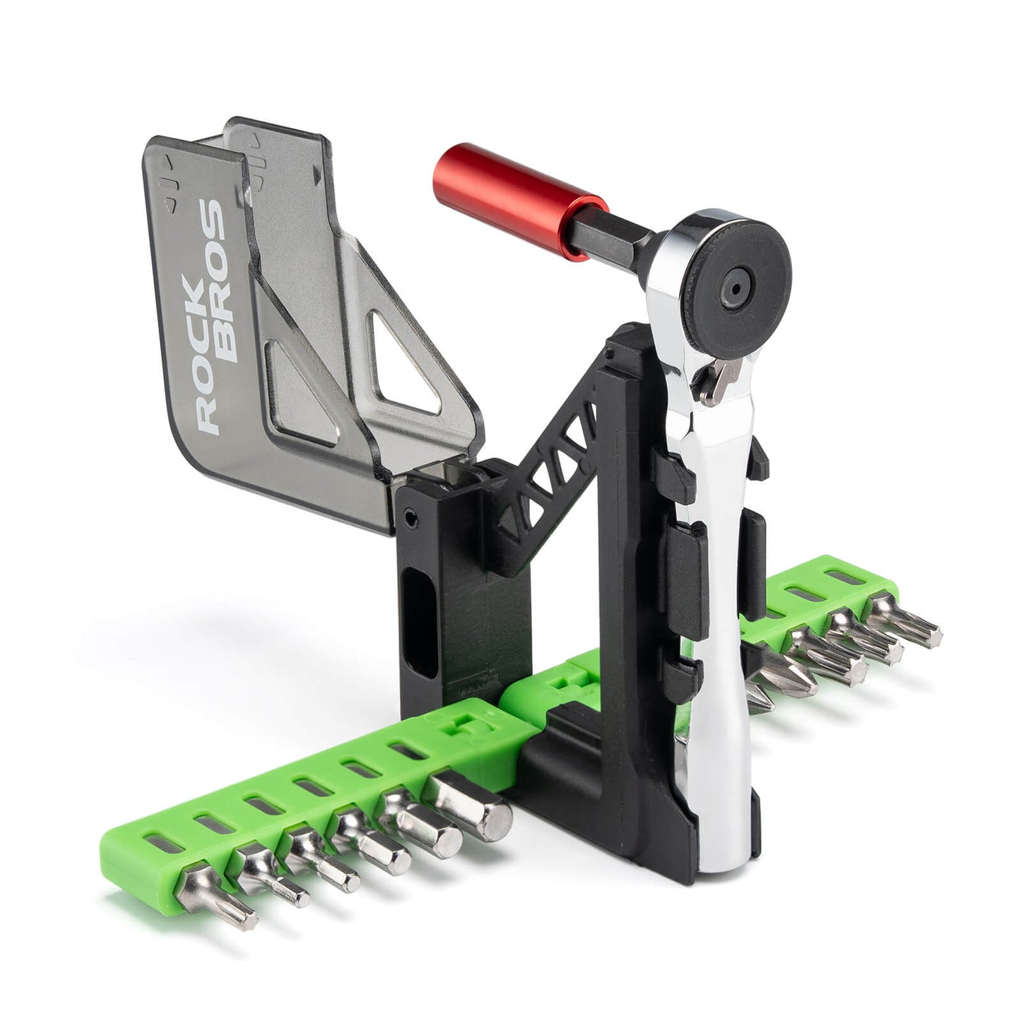 Juego de herramientas magnéticas para bicicleta con llave de trinquete ROCKBROS