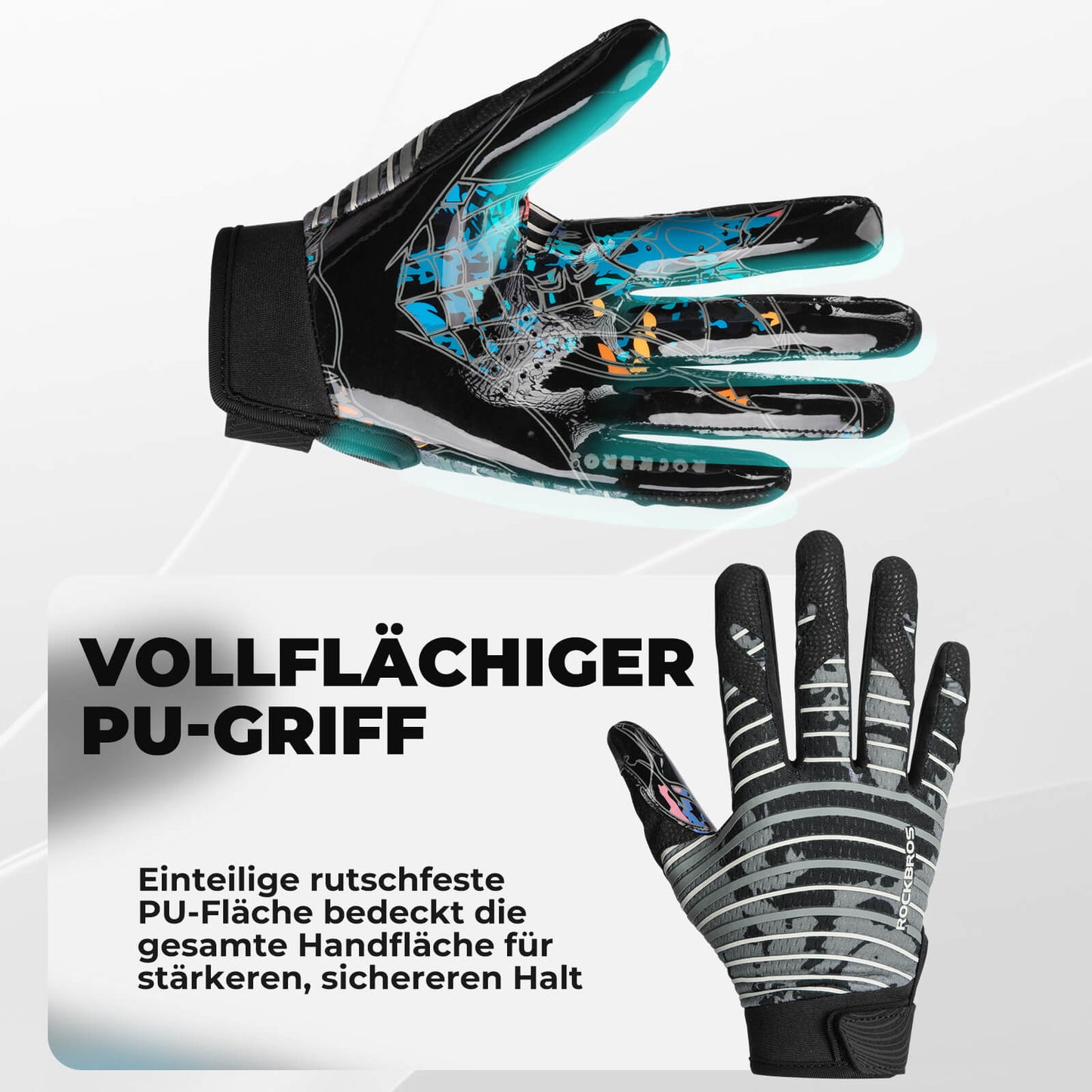 Guantes deportivos profesionales para adultos transpirables y elásticos ROCKBROS