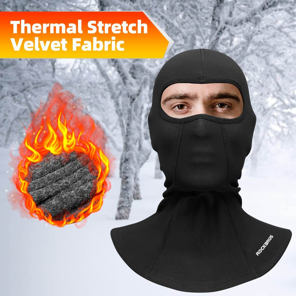 ROCKBROS Pasamontañas Invierno Balaclavas para deportes al aire libre