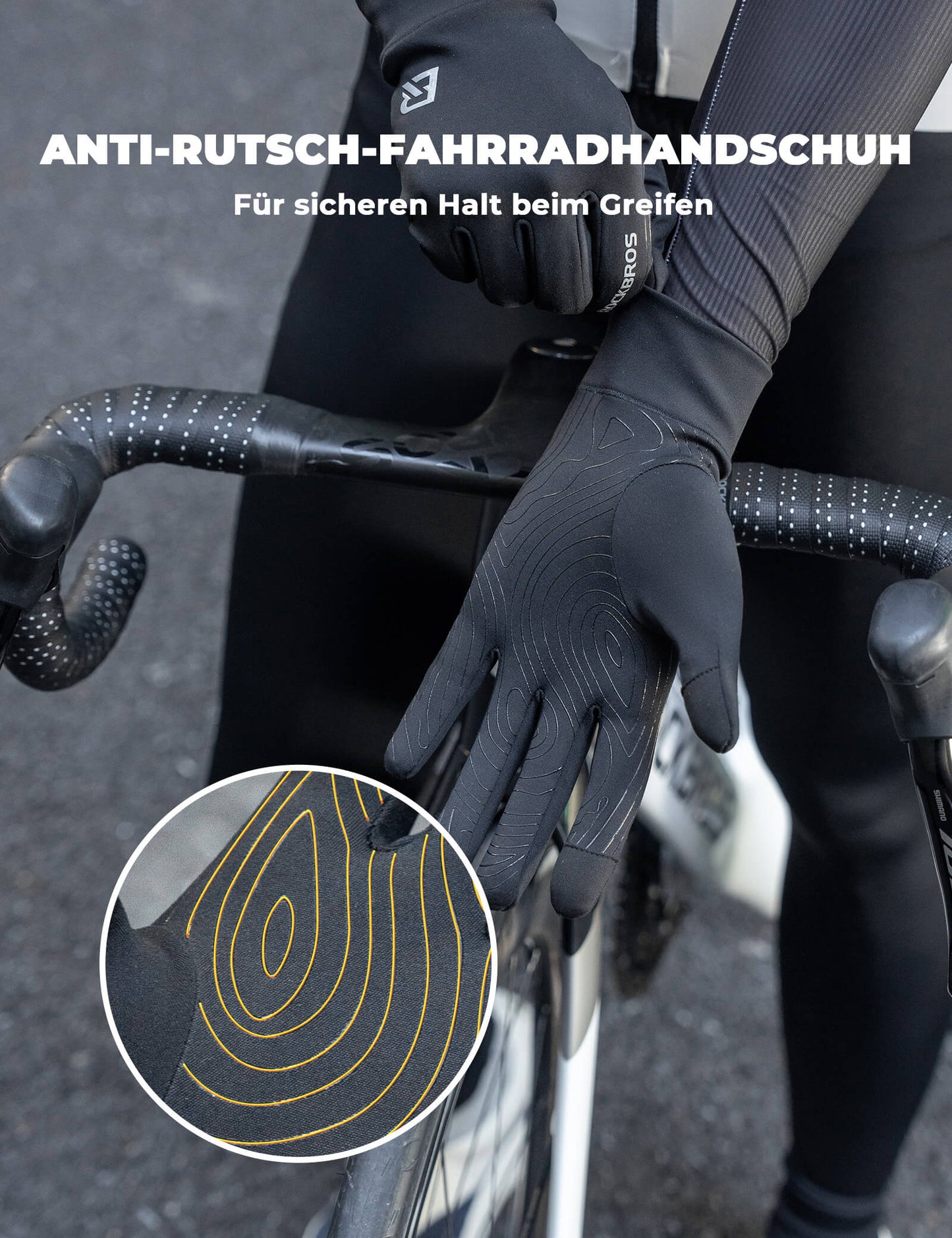 Guantes de ciclismo antideslizantes y reflectantes ROCKBROS
