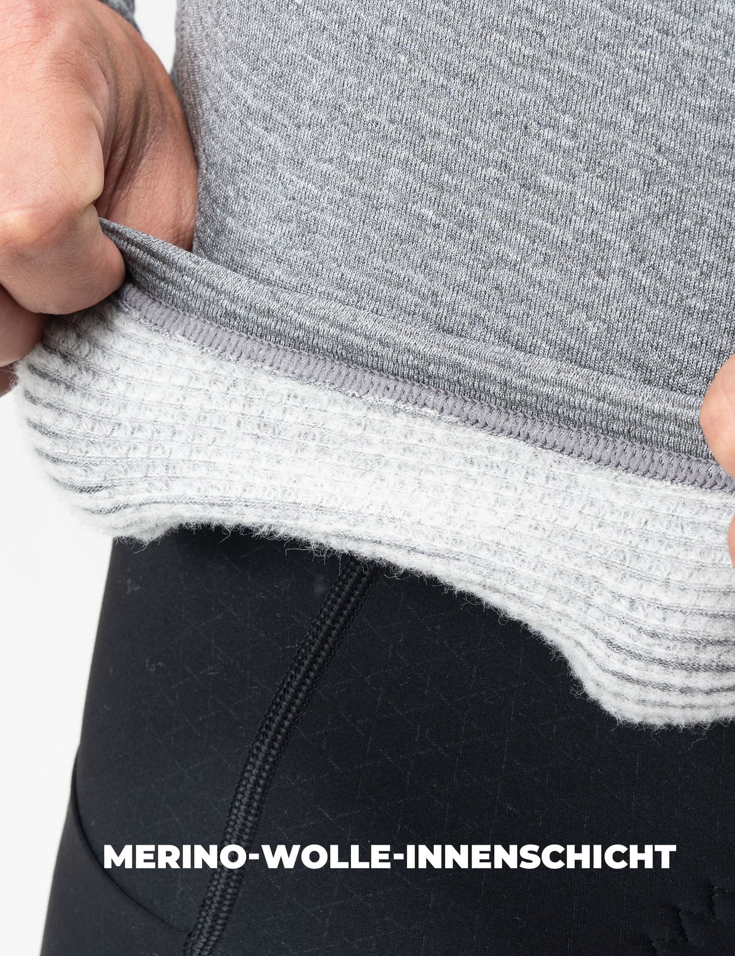 Ropa interior de ciclismo de doble capa, reflectante, con aislamiento térmico, para hombre, ROCKBROS