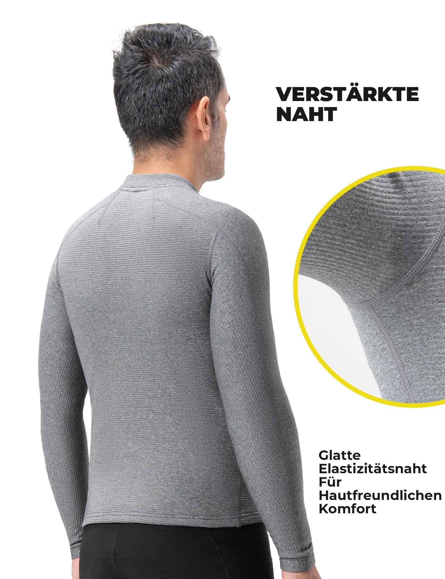 Ropa interior de ciclismo de doble capa, reflectante, con aislamiento térmico, para hombre, ROCKBROS